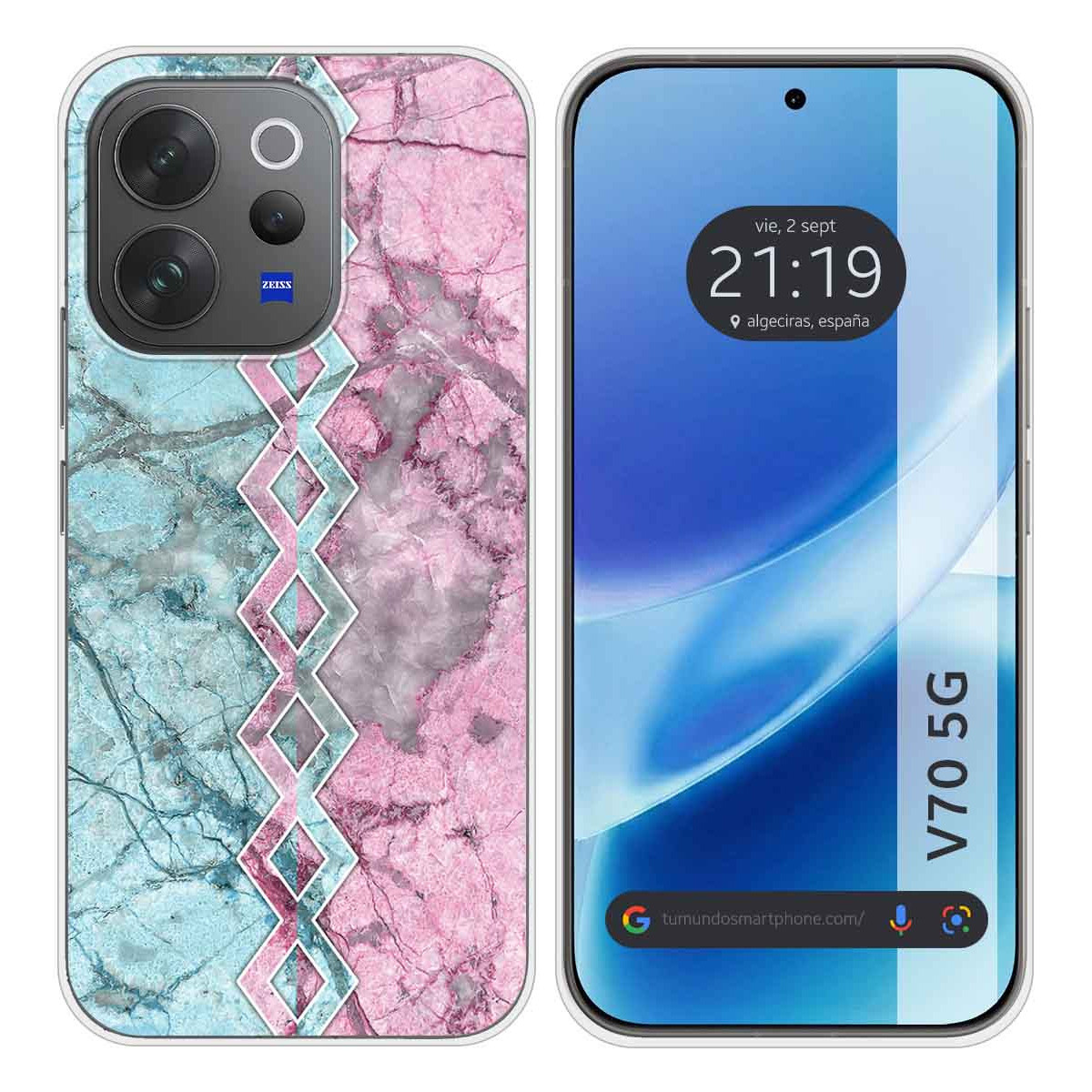 Funda Silicona para Vivo V70 5G diseño Mármol...