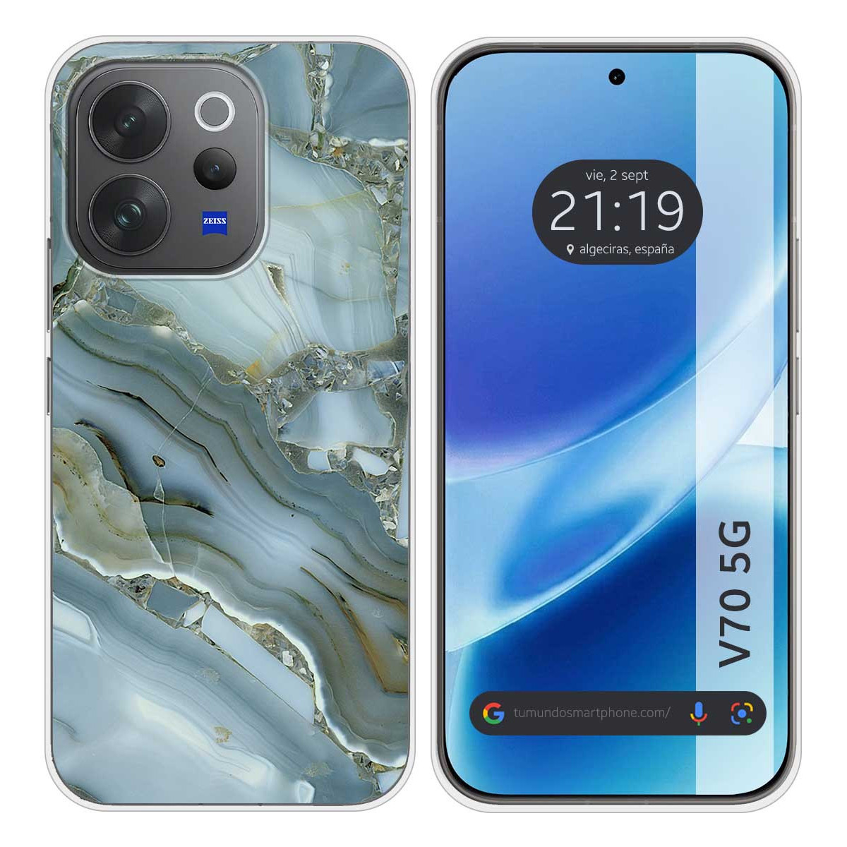 Funda Silicona para Vivo V70 5G diseño Mármol...