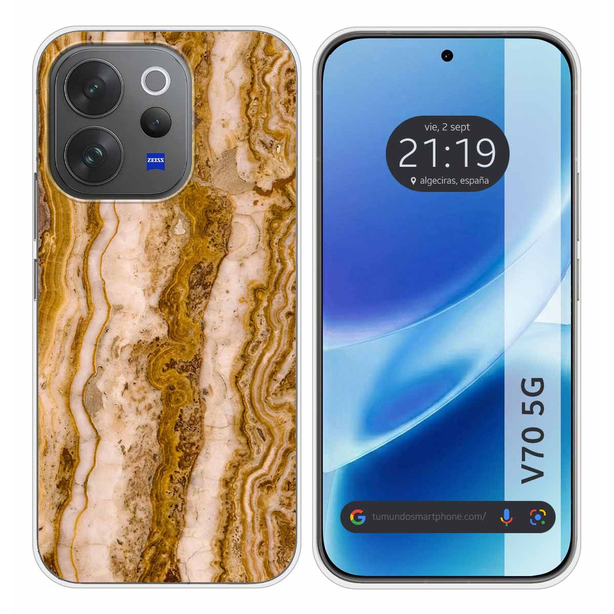 Funda Silicona para Vivo V70 5G diseño Mármol...
