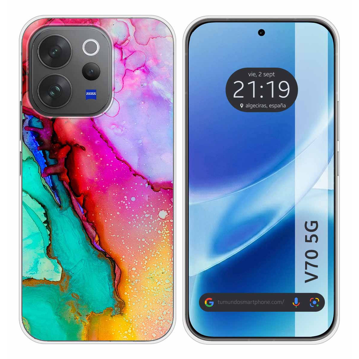 Funda Silicona para Vivo V70 5G diseño Mármol...