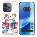 Funda Silicona para Vivo V70 5G diseño Café Dibujos