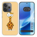 Funda Silicona para Vivo V70 5G diseño Jirafa Dibujos