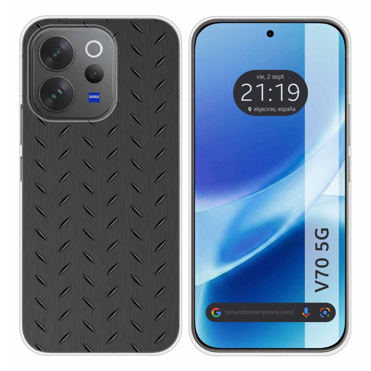 Funda Silicona para Vivo V70 5G diseño Metal...