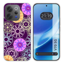 Funda Silicona para Vivo V70 5G diseño Radial Dibujos