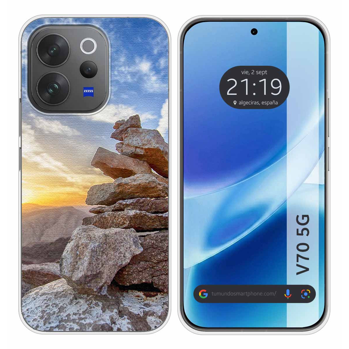 Funda Silicona para Vivo V70 5G diseño Sunset...