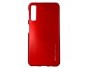 Funda Gel Tpu Mercury i-Jelly Metal para Samsung Galaxy A7 (2018) color Roja