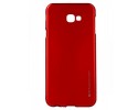 Funda Gel Tpu Mercury i-Jelly Metal para Samsung Galaxy J4+ Plus color Roja