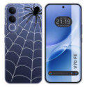 Funda Silicona Transparente para Vivo V70 FE diseño Araña Dibujos