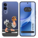 Funda Silicona Transparente para Vivo V70 FE diseño Avestruz Dibujos