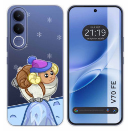 Funda Silicona Transparente para Vivo V70 FE diseño Cabra...