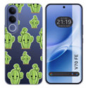 Funda Silicona Transparente para Vivo V70 FE diseño Cactus Dibujos