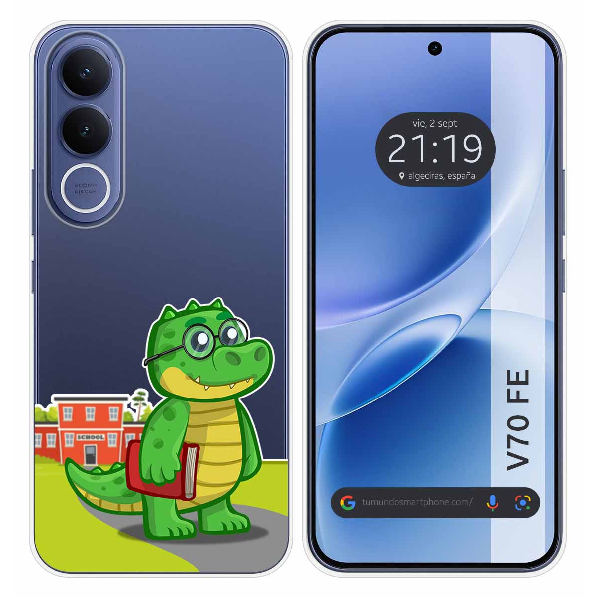 Funda Silicona Transparente para Vivo V70 FE...