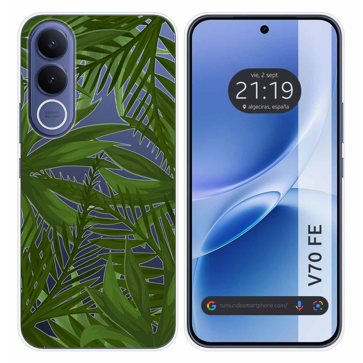 Funda Silicona Transparente para Vivo V70 FE...