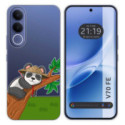 Funda Silicona Transparente para Vivo V70 FE diseño Panda Dibujos