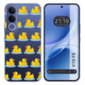 Funda Silicona Transparente para Vivo V70 FE diseño Pato Dibujos