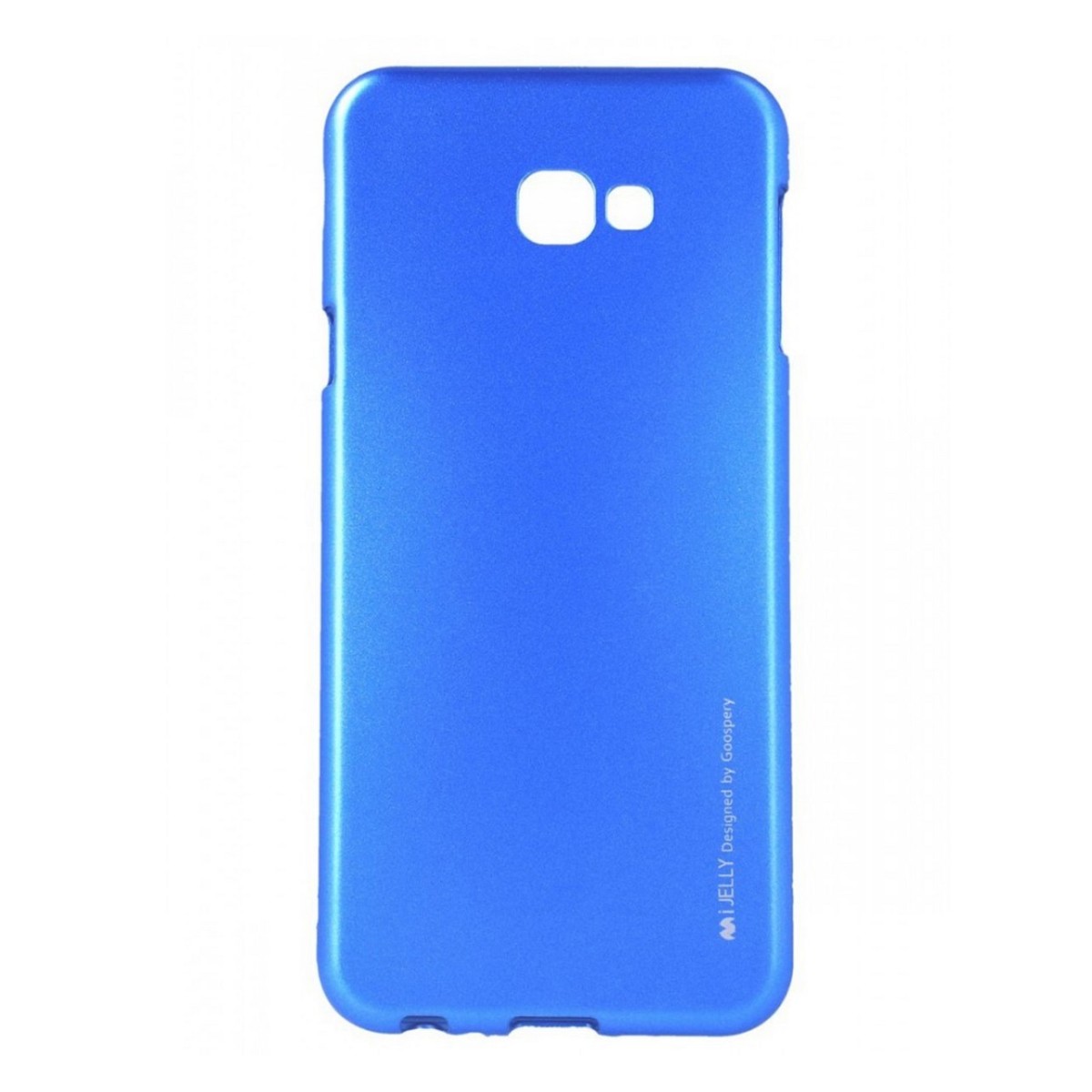 Funda Gel Tpu Mercury i-Jelly Metal para Samsung Galaxy J4+ Plus color Azul