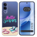 Funda Silicona Transparente para Vivo V70 FE diseño Summer Dibujos