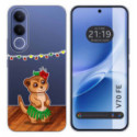 Funda Silicona Transparente para Vivo V70 FE diseño Suricata Dibujos