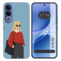 Funda Silicona para Vivo V70 FE diseño Mujer 04 Dibujos