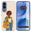 Funda Silicona para Vivo V70 FE diseño Mujer 05 Dibujos