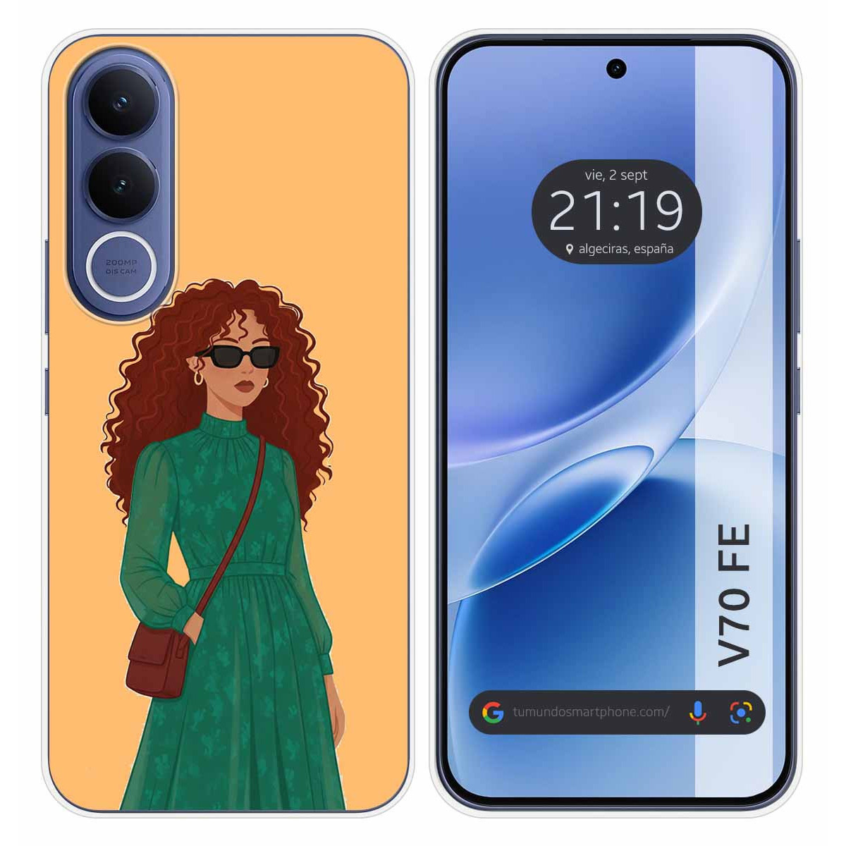 Funda Silicona para Vivo V70 FE diseño Mujer 06...