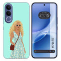 Funda Silicona para Vivo V70 FE diseño Mujer 07 Dibujos