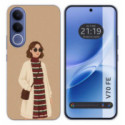 Funda Silicona para Vivo V70 FE diseño Mujer 09 Dibujos