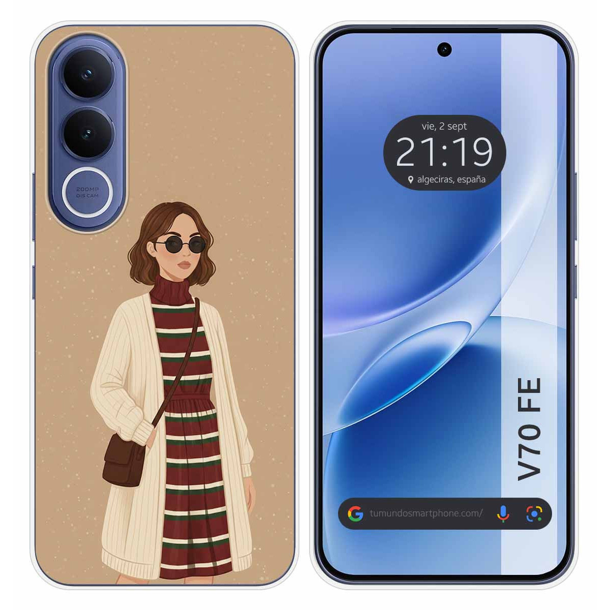 Funda Silicona para Vivo V70 FE diseño Mujer 09...
