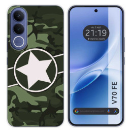 Funda Silicona para Vivo V70 FE diseño Camuflaje 01 Dibujos
