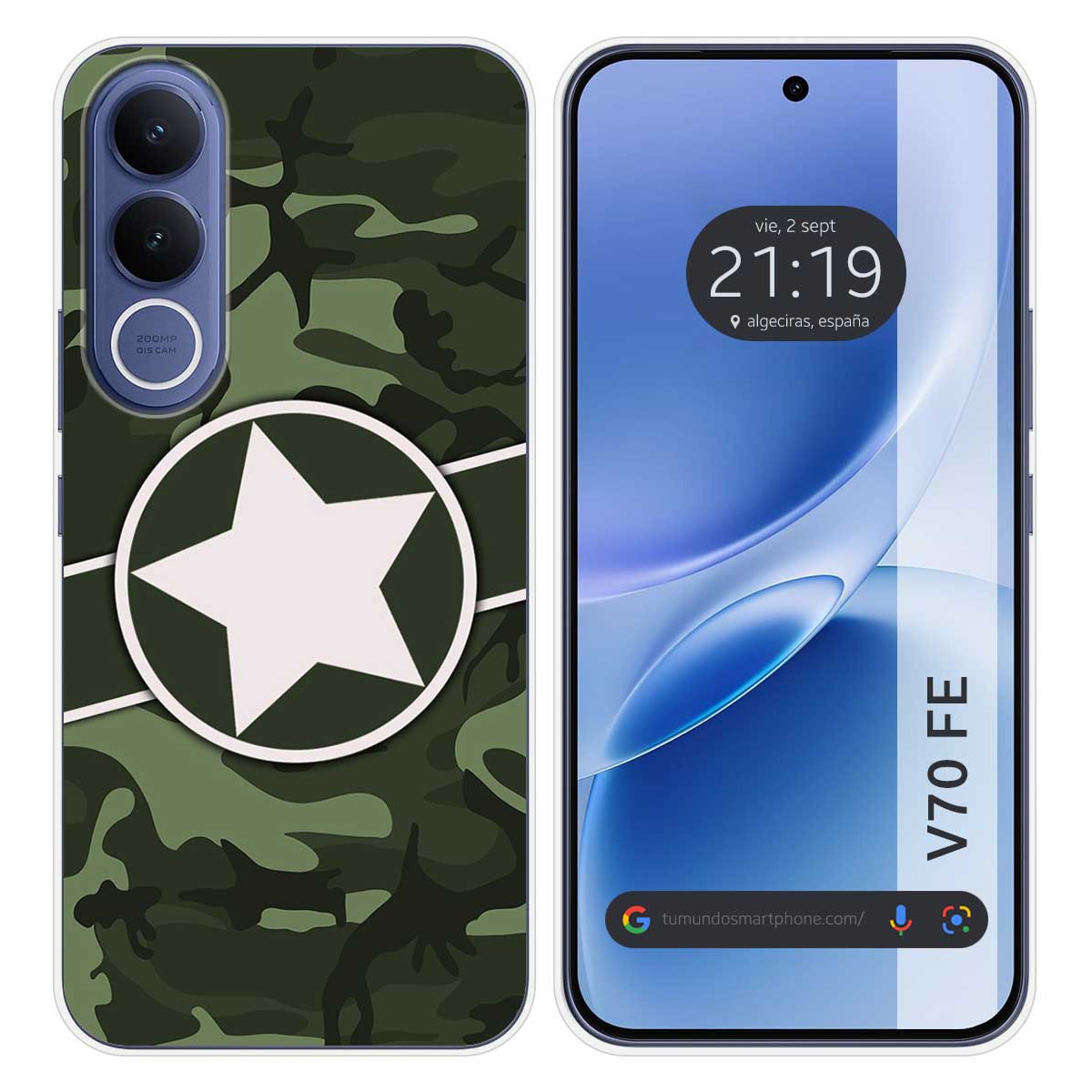 Funda Silicona para Vivo V70 FE diseño...