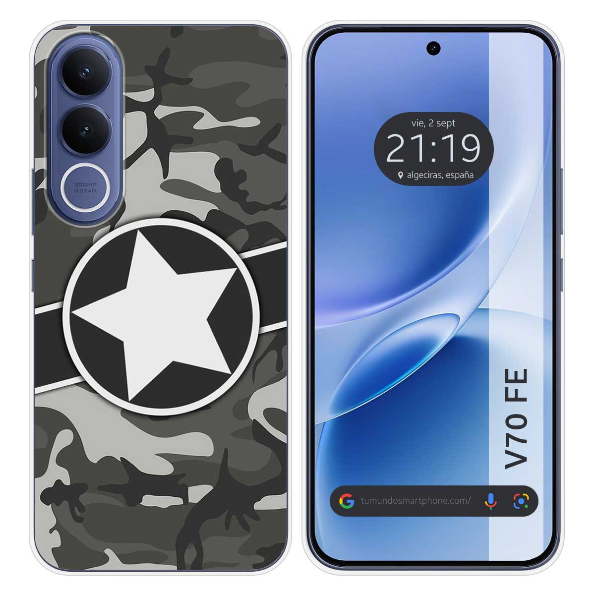 Funda Silicona para Vivo V70 FE diseño...