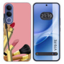 Funda Silicona para Vivo V70 FE diseño Brochas Dibujos