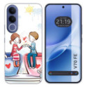 Funda Silicona para Vivo V70 FE diseño Café Dibujos