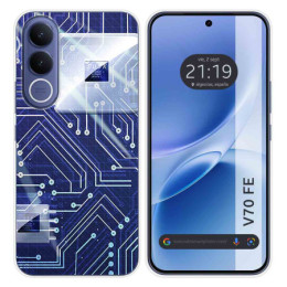Funda Silicona para Vivo V70 FE diseño Circuito Dibujos