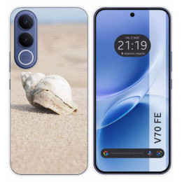 Funda Silicona para Vivo V70 FE diseño Concha Dibujos