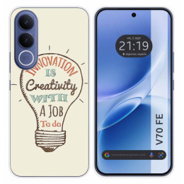Funda Silicona para Vivo V70 FE diseño Creativity Dibujos