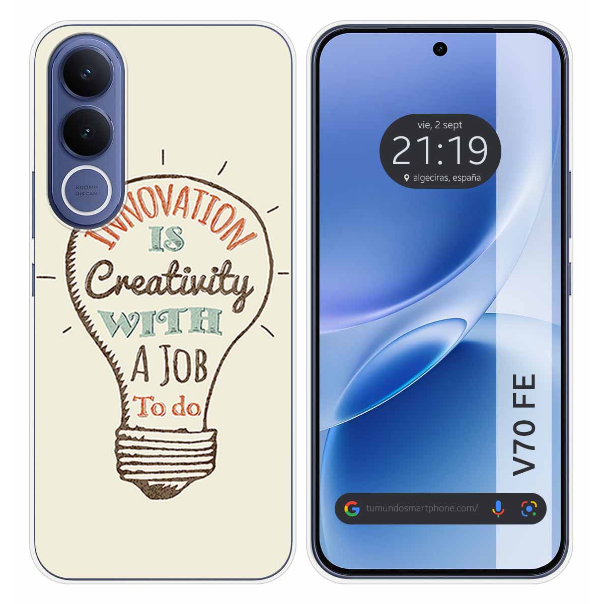 Funda Silicona para Vivo V70 FE diseño...