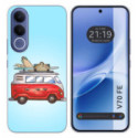 Funda Silicona para Vivo V70 FE diseño Furgoneta Dibujos