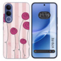 Funda Silicona para Vivo V70 FE diseño Flores Vintage Dibujos