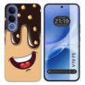 Funda Silicona para Vivo V70 FE diseño Helado Chocolate Dibujos