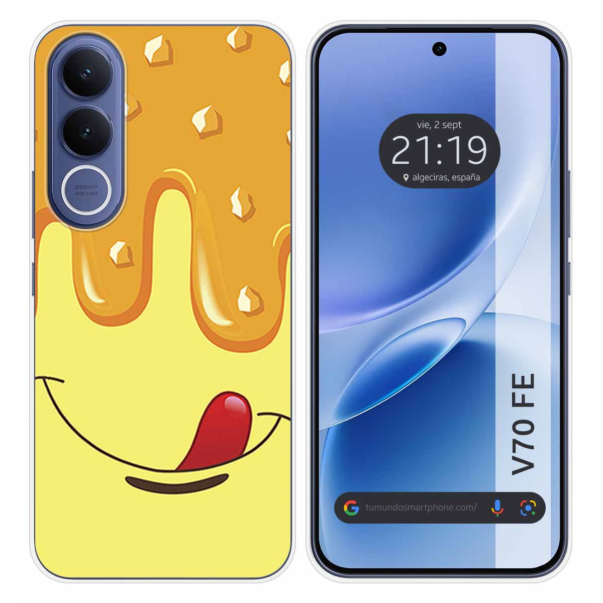 Funda Silicona para Vivo V70 FE diseño Helado...