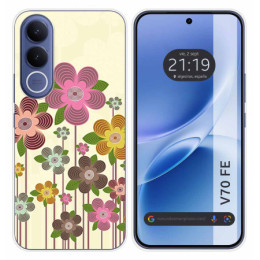 Funda Silicona para Vivo V70 FE diseño Primavera En Flor...