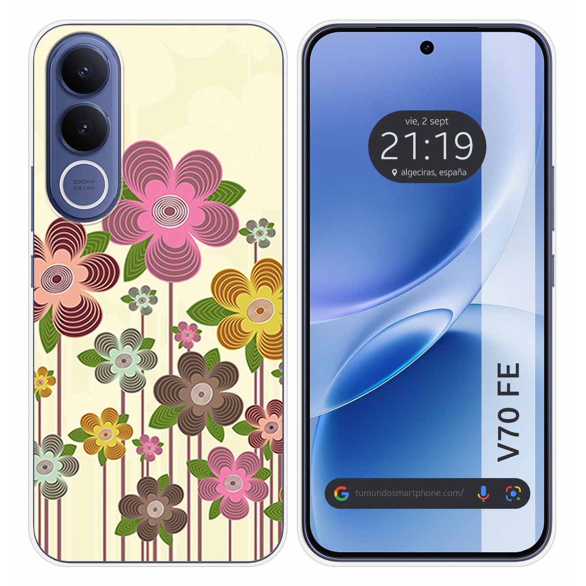 Funda Silicona para Vivo V70 FE diseño...