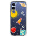 Funda Silicona Antigolpes para Vivo V70 FE diseño Espacio Dibujos
