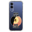 Funda Silicona Antigolpes para Vivo V70 FE diseño Hombre Escalada Dibujos