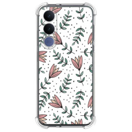 Funda Silicona Antigolpes para Vivo V70 FE diseño Flores...