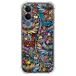 Funda Silicona Antigolpes para Vivo V70 FE diseño Flores...