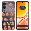 Funda Silicona Transparente para Vivo Y31 5G / Y21d diseño Capibara 01 Dibujos