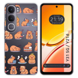 Funda Silicona Transparente para Vivo Y31 5G / Y21d...