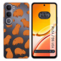 Funda Silicona Transparente para Vivo Y31 5G / Y21d diseño Capibara 02 Dibujos
